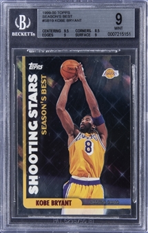 1999-00 Topps Seasons Best #SB19 Kobe Bryant - BGS MINT 9